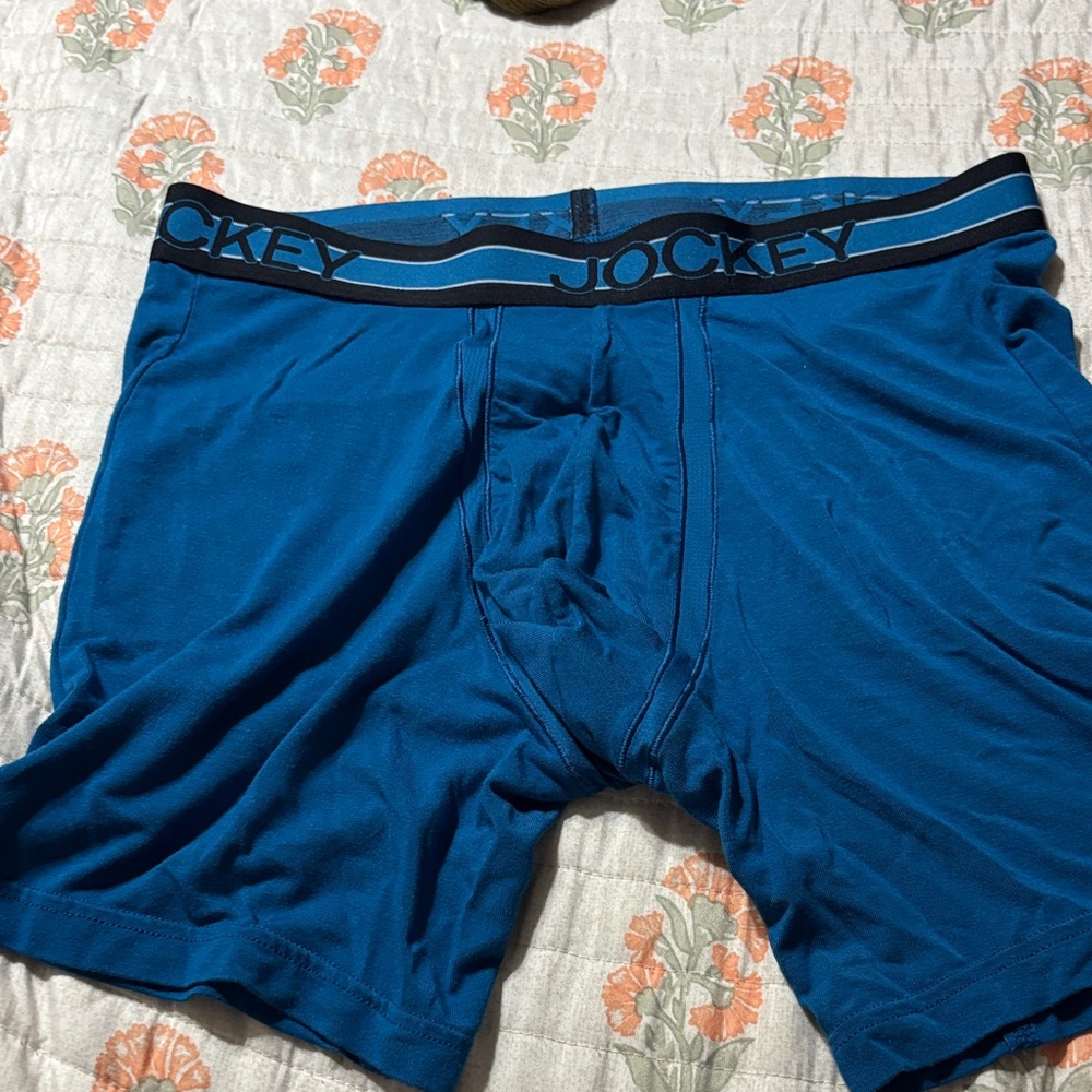 Jockey Men's Vibrant Blue Boxer Briefs